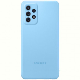 Чохол-накладка Samsung Silicone Cover для Samsung Galaxy A72 SM-A725 Blue (EF-PA725TLEGRU)