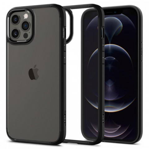 Чохол-накладка Spigen Crystal Hybrid для Apple iPhone 12 Pro Max Matte Black (ACS01477)