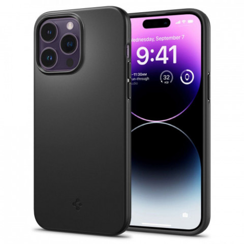 Чохол-накладка Spigen Thin Fit для Apple iPhone 14 Pro Max Black (ACS04765)