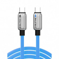 Кабель Cabletime USB Type-C - USB Type-C (M/M) PD 240W, 1 м, Blue (CU05H)