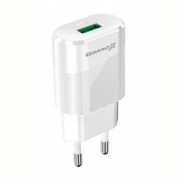 Мережевий зарядний пристрій Grand-X CH-17W (1xUSB 2.1А) White