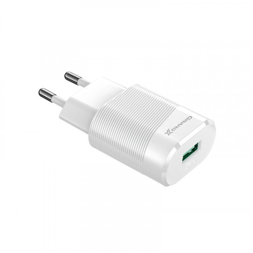 Мережевий зарядний пристрій Grand-X CH-17W (1xUSB 2.1А) White