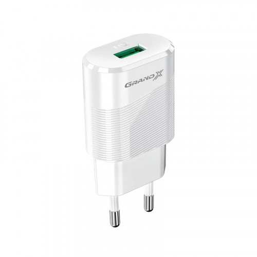 Мережевий зарядний пристрій Grand-X CH-17W (1xUSB 2.1А) White