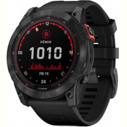 Смарт-годинник Garmin Fenix 7X Solar Slate Gray with Black Band (010-02541-0A)