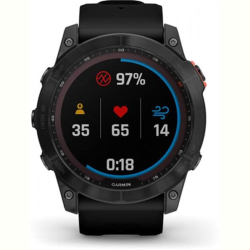 Смарт-годинник Garmin Fenix 7X Solar Slate Gray with Black Band (010-02541-0A)