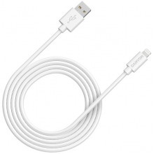 Кабель Lightning Canyon Charge & Sync USB-A to Lightning 2m White (CNS-MFIC12W)