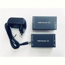 Подовжувач Atcom HDMI - RJ-45 (F/F), до 60 м, Black (14371)