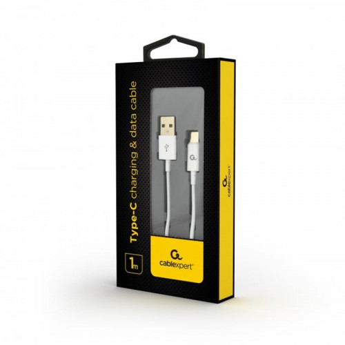 Кабель Cablexpert (CC-USB2P-AMCM-1M-W) USB 2.0 A - USB Type-C, преміум, 1м, білий