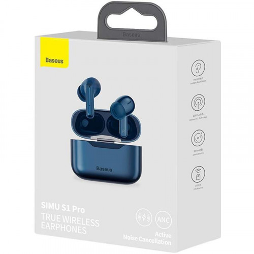 Bluetooth-гарнітура Baseus Simu ANC S1 Pro Blue (NGS1P-03)