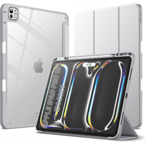 Чохол-книжка BeCover Soft Edge TPU з кріпленням Apple Pencil для Apple iPad Pro 13" M4 2024 Gray (711718)