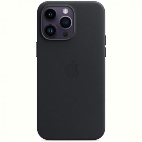 Чохол-накладка Apple Leather Case with MagSafe для Apple iPhone 14 Pro Max Midnight (MPPM3)