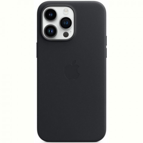 Чохол-накладка Apple Leather Case with MagSafe для Apple iPhone 14 Pro Max Midnight (MPPM3)
