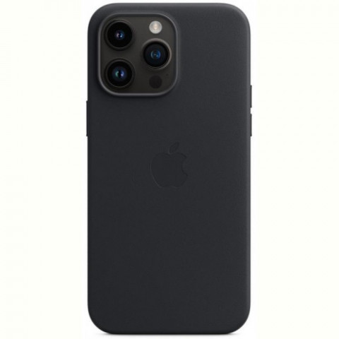 Чохол-накладка Apple Leather Case with MagSafe для Apple iPhone 14 Pro Max Midnight (MPPM3)