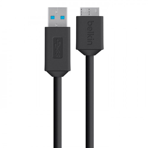 Кабель Belkin USB-A 3.0 - MicroUSB 3.0 (5Gbps) 0.9 м Black (F3U166bt03-BLK)