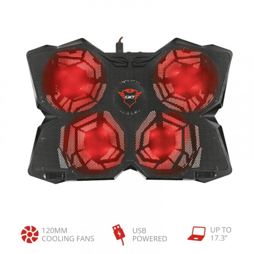 Охолоджуюча підставка для ноутбука Trust GXT 278 Notebook Cooling Stand 17.3" Black (20817)