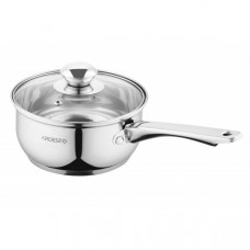 Ківш зі скляною кришкою Ardesto Gemini Gourmet Spoleto, 1.4л, нержавіюча сталь