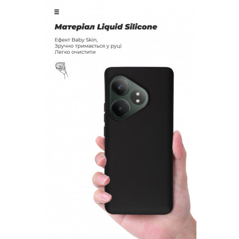 Чохол ArmorStandart ICON для Realme GT 6 / GT 6T / GT Neo 6 / GT Neo 6 SE Black (ARM77863)