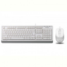 Комплект (клавіатура, мишка) A4Tech F1010 White USB