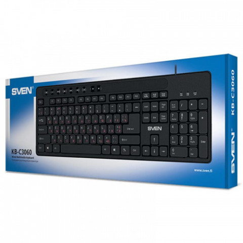 Клавіатура Sven KB-C3060 Ukr Black USB