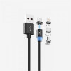 Кабель SkyDolphin S59KIT Magnetic USB - Lightning + microUSB + Type-C 1м, Black (USB-000547)