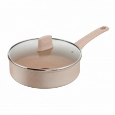 Сотейник Tefal Delight, з кришкою, 24см, алюміній, бпкеліт, бежевий