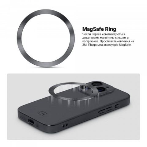 Чохол ArmorStandart Replica MagSafe для Apple iPhone 13 Pro Black (ARM76186)
