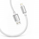 Кабель ColorWay USB - Lightning (M/M), zinc alloy braided, 3А, 2 м, White (CW-CBUL099-WT)