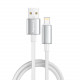 Кабель ColorWay USB - Lightning (M/M), zinc alloy braided, 3А, 2 м, White (CW-CBUL099-WT)