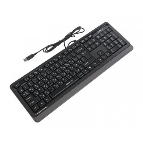 Клавіатура A4Tech Fstyler FK10Q, USB, темно-сірий