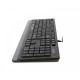 Клавіатура A4Tech Fstyler FK10Q, USB, темно-сірий