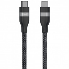 Кабель Anker Upcycled-Braided USB-C - USB-C (M/M), 240W, 1.8 м, Black (A82E2H12)