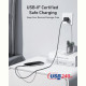 Кабель Anker Upcycled-Braided USB-C - USB-C (M/M), 240W, 1.8 м, Black (A82E2H12)