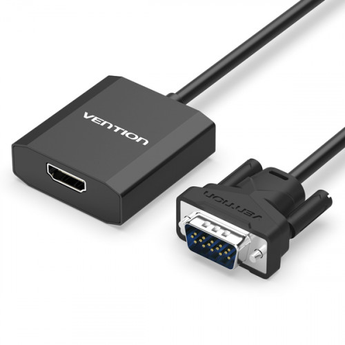 Адаптер Vention VGA-HDMI, 0.2 m, зі звуком і живленням (ACEB0)