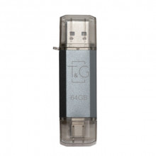 Флеш-накопичувач USB 64GB Type-C T&G 009 Star Series Silver (TG009TC-64GSL)