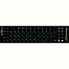 Наліпка на клавіатуру Grand-X 68 keys Cyrillic green, Latin white (GXDPGW)
