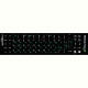 Наліпка на клавіатуру Grand-X 68 keys Cyrillic green, Latin white (GXDPGW)