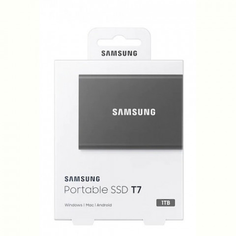 Накопичувач зовнішній SSD 4TB Samsung T7 Titan Gray (MU-PC4T0T/WW)
