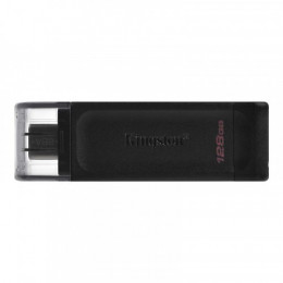 Флеш-накопичувач USB3.2 128GB Type-C Kingston DataTraveler 70 Black (DT70/128GB)