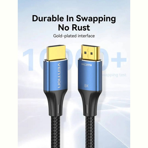 Кабель Vention HDMI - HDMI V 2.1 (M/M), 1 м, Black (ALGLF)