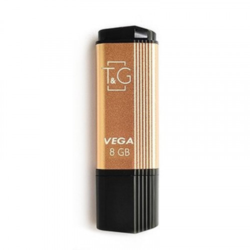 Флеш-накопичувач USB 8GB T&G 121 Vega Series Gold (TG121-8GBGDK)