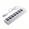 Концентратор USB2.0 Voltronic 7хUSB2.0 White (YT-H7SHS-W/10450), Blister