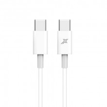 Кабель Grand-X USB Type-C - USB Type-C 20W, 1м, White (CC-03W)