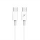 Кабель Grand-X USB Type-C - USB Type-C 20W, 1м, White (CC-03W)
