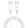 Кабель Grand-X USB Type-C - USB Type-C 20W, 1м, White (CC-03W)