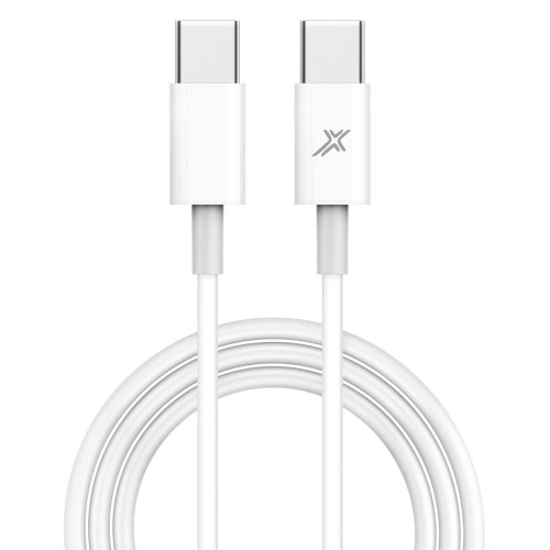 Кабель Grand-X USB Type-C - USB Type-C 20W, 1м, White (CC-03W)