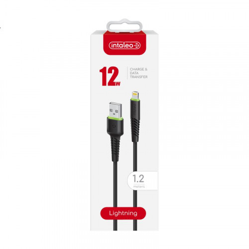 Кабель Intaleo CBFLEXL1 USB - Lightning (M/M), 1.2 м, Black (1283126577673)