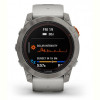 Смарт-годинник Garmin Fenix 7X Pro Sapphire Solar Titanium with Grey/Orange Band (010-02778-64)