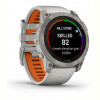 Смарт-годинник Garmin Fenix 7X Pro Sapphire Solar Titanium with Grey/Orange Band (010-02778-64)