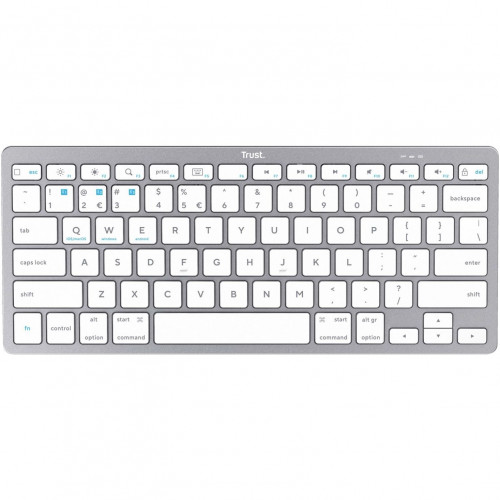 Клавіатура бездротова Trust Bluetooth Basics White (25486)