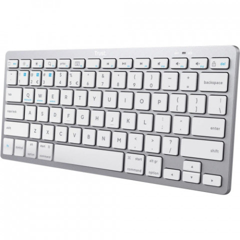 Клавіатура бездротова Trust Bluetooth Basics White (25486)
